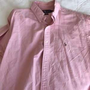 Long Sleeve Pinkish Polo Ralph Lauren Shirt